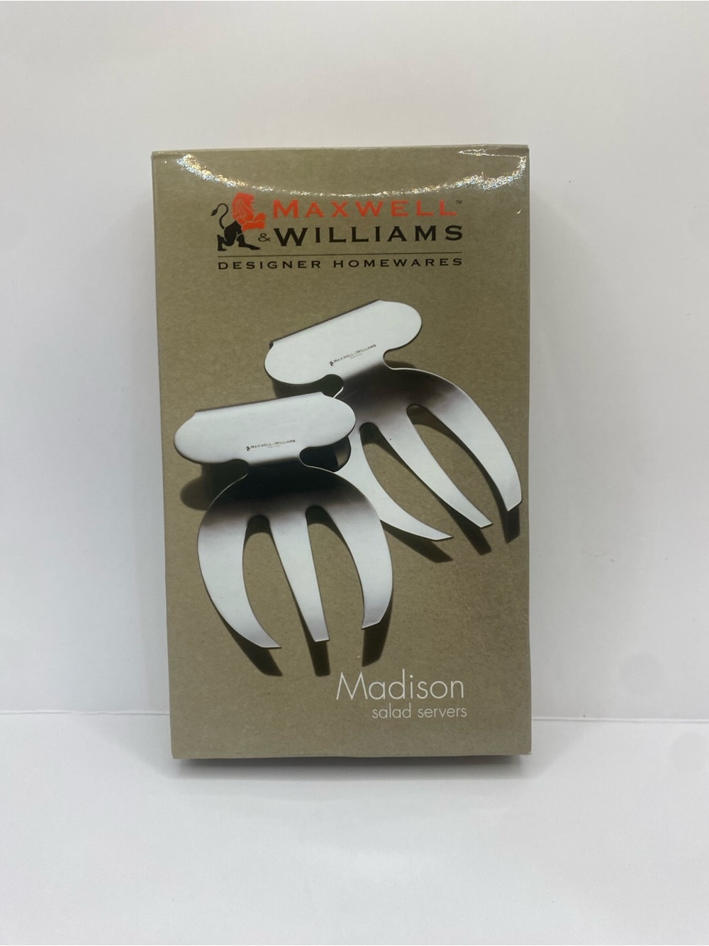 Maxwell & Williams Stainless Steel 3 Prong  Salad Servers In Original Box